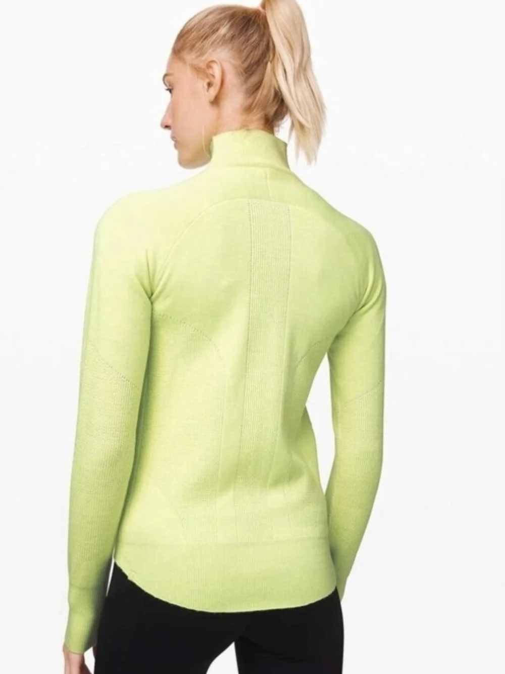Lululemon Sweat Success Run  Knit Jacket  Florid Flash / Neon